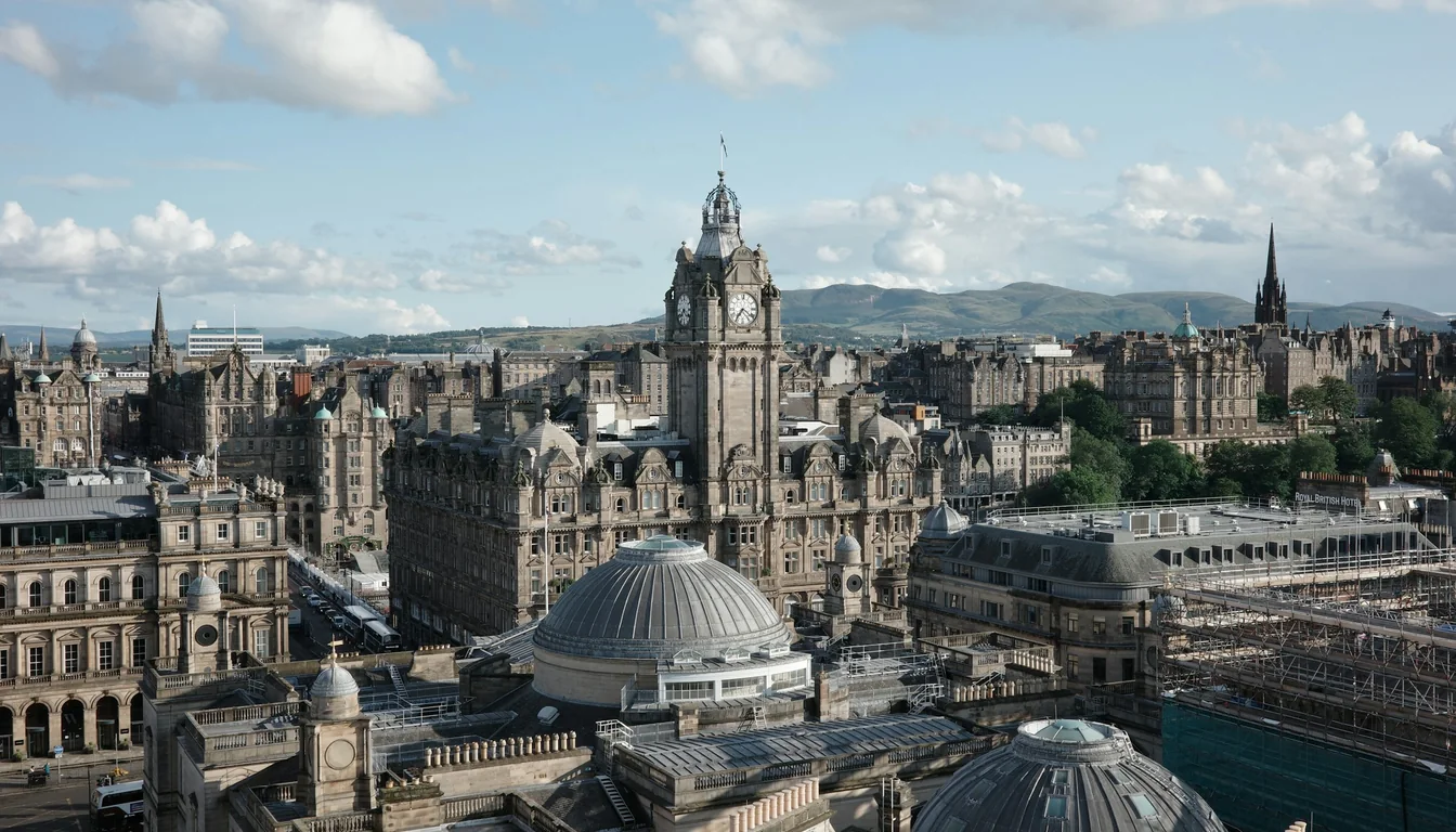 Edinburgh city skyline