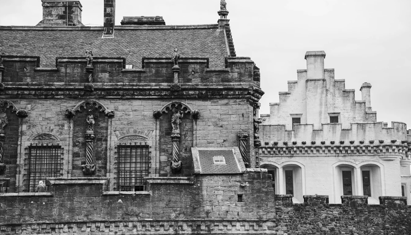 Stirling Castle palace exterior and Great Hall gable