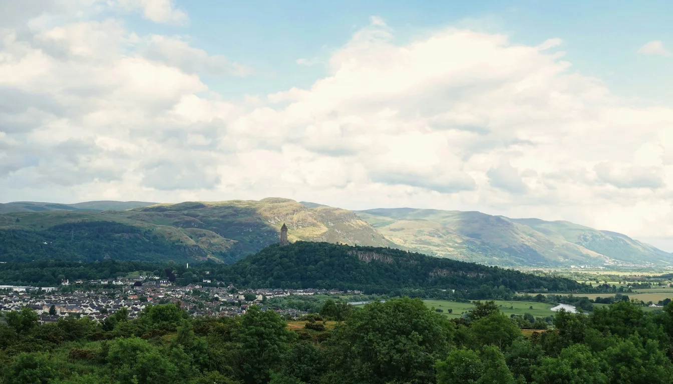 View toward Wallace Monument from Stirling Castle